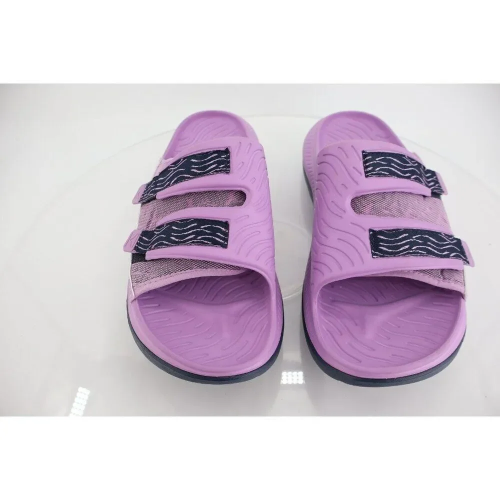 Hoka One One Violet Bloom Ora Luxe Recovery Slide Sandals Mens Size 14
